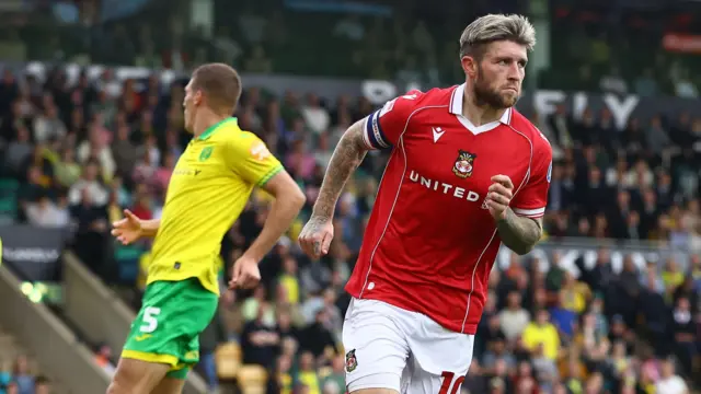 Josh Windass turns to celebrate after scoring at Norwich