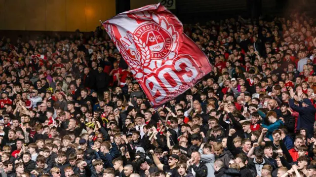 Aberdeen fans at Hampden