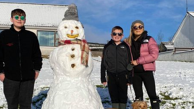 Wightman Family from snowy Dromara Co Down