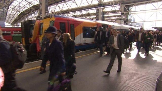 Train at London Waterloo