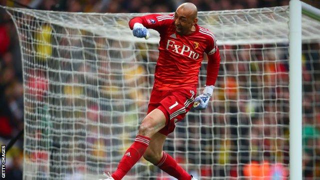 Heurelho Gomes celebrating