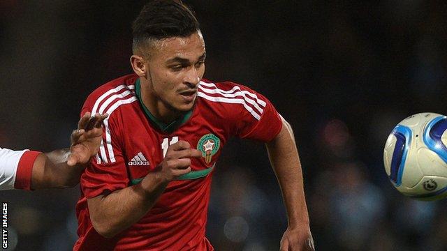 Morocco striker Soufiane Boufal.