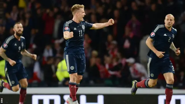 Matt Ritchie celebrates his stunning goal on the stroke of half-time