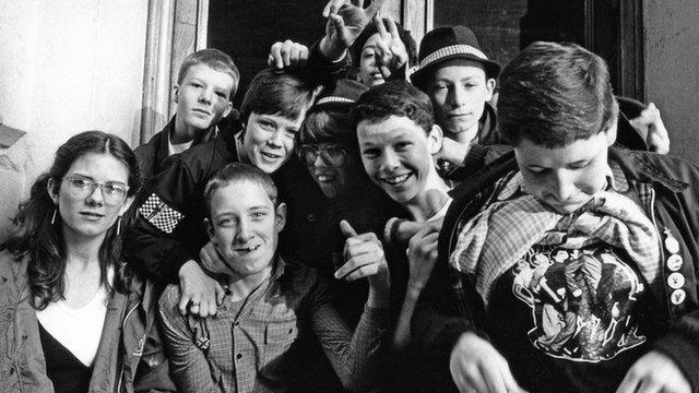 Young ska fans in Coventry in 1980
