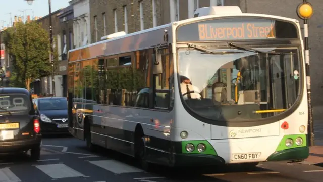 Newport bus services in use in Bow, east London. Photo: James Melik