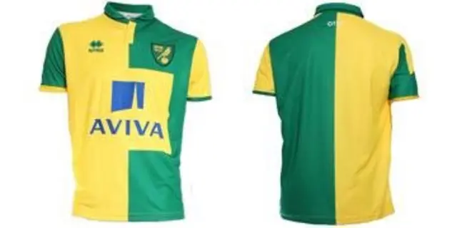 Norwich City home shirt