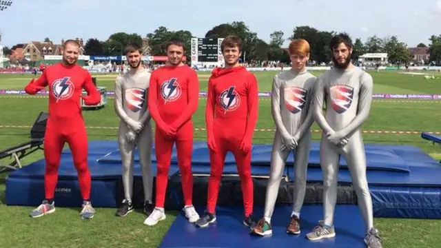 Morph suit crew at Canterbury