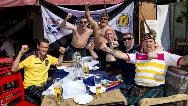 Scotland fans in Georgia