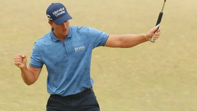 Henrik Stenson celebrates