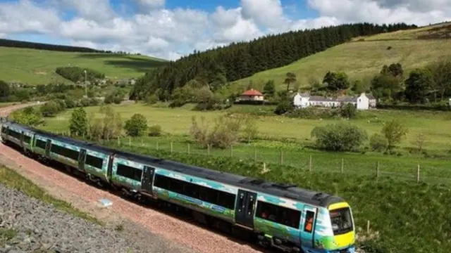 Train on Borders line