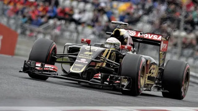 Romain Grosjean during qualifying for the Austrian Grand Prix