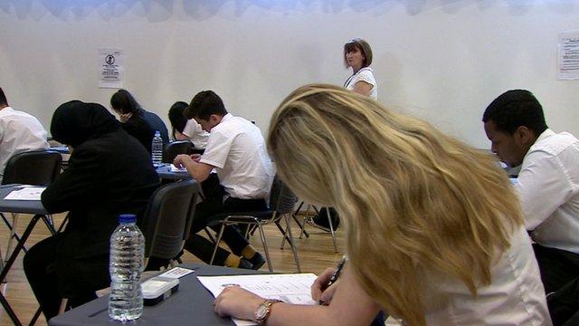 Pupils at an Edinburgh school