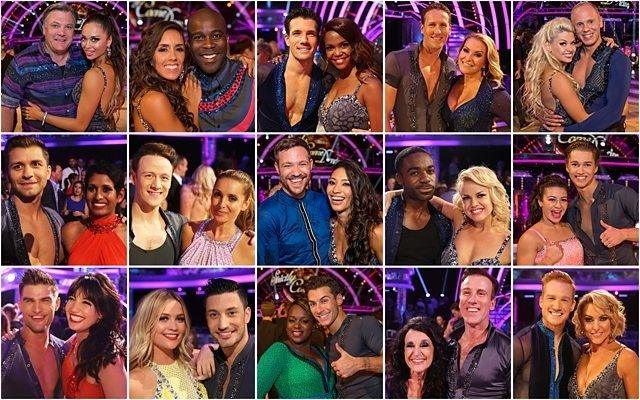 Strictly celebs and partners