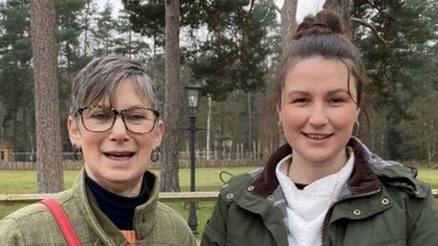 Kathryn Adams and Charlotte Stringer came to Sandringham from King's Lynn