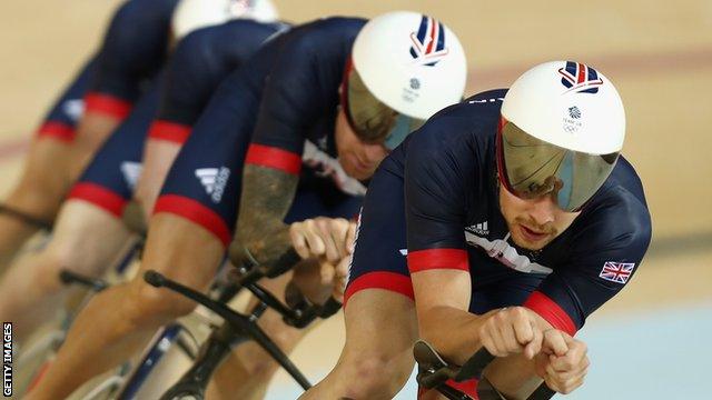 Team GB cycling at Rio 2016