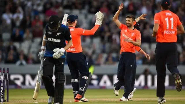 Mark Wood celebrates