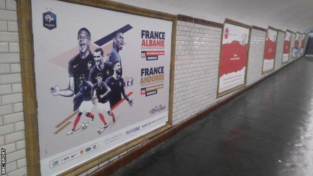 Adverts for France's men's upcoming internationals have appeared to be more prominent around Paris than promotional material for the Women's World Cup