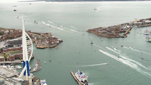 Aerial video of opening ceremony