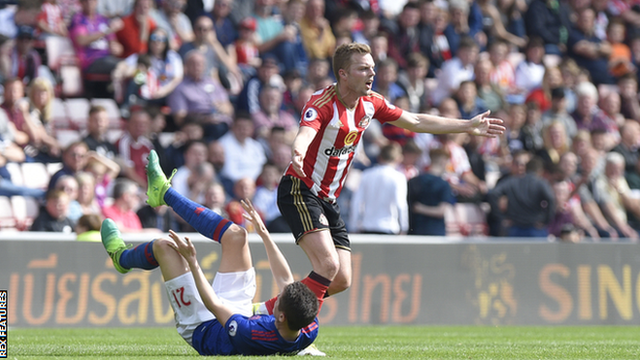 Sebastian Larsson was sent off in the Premier League for the first time in his 278th appearance in the competition