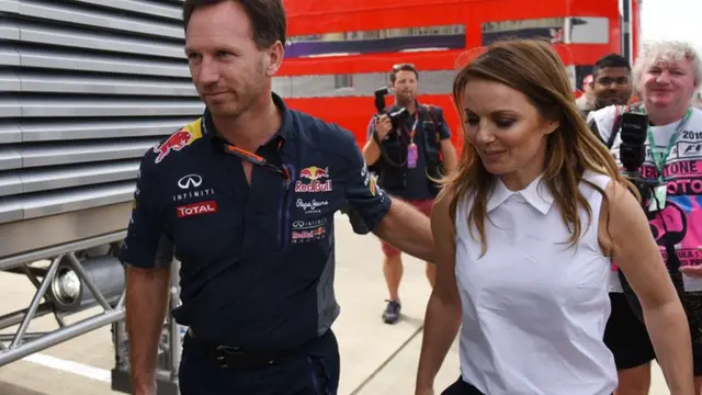 Christian Horner and Geri Halliwell