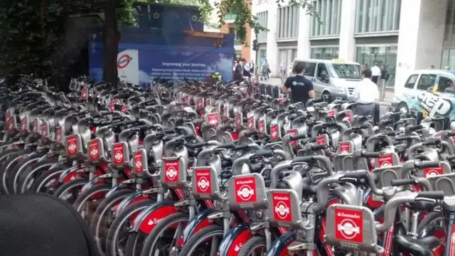 cycle hire hub at St Pauls