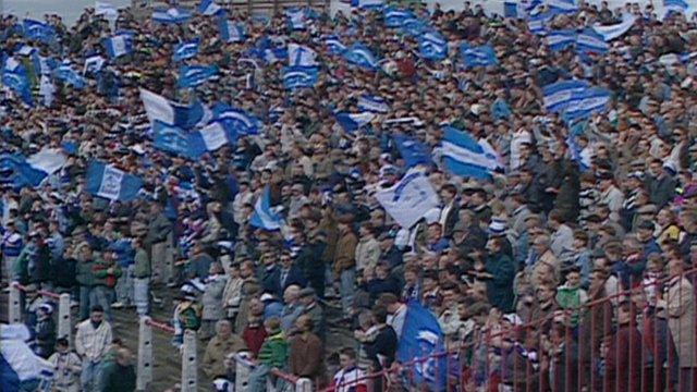 Scenes from the 1992 Irish Cup Final