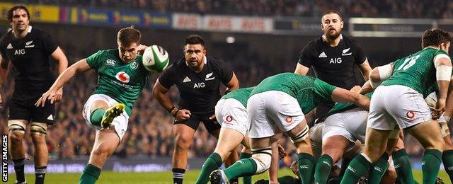 Ireland recorded only their second win over the All Blacks in 31 attempts in Dublin last November