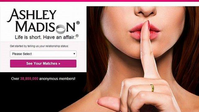 Ashley Madison home page