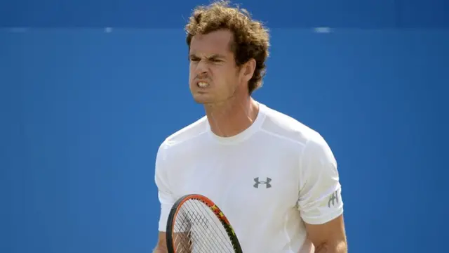 Andy Murray celebrates