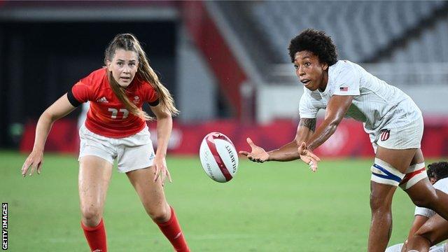 Holly Aitchison playing for Team GB