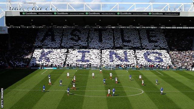 Astle Day stand tribute at The Hawthorns