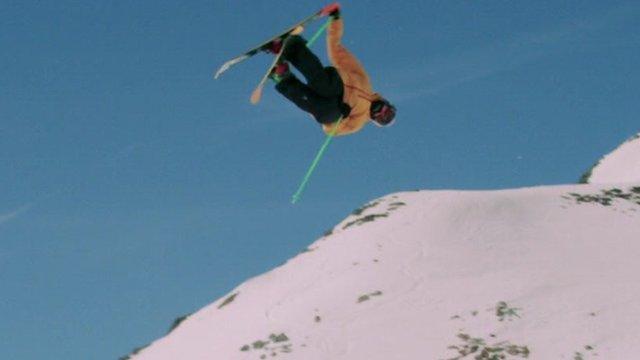 Skier at glacier