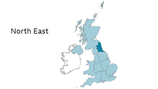 North East map