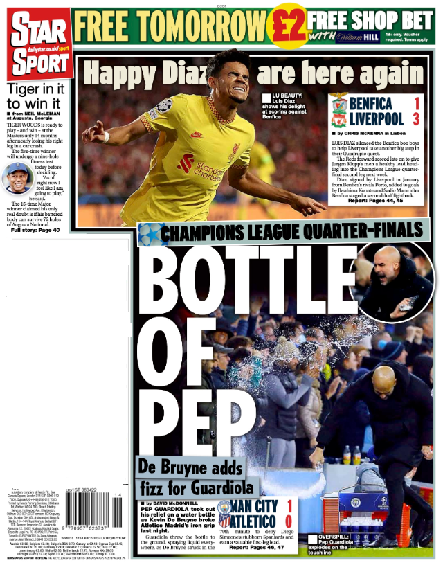 Wednesday's Star back page: Bottle of Pep