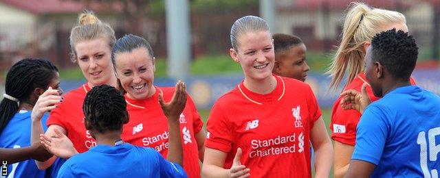 Kate Longhurst (left), Natasha Harding (centre), Mandy Van Den Berg (right)