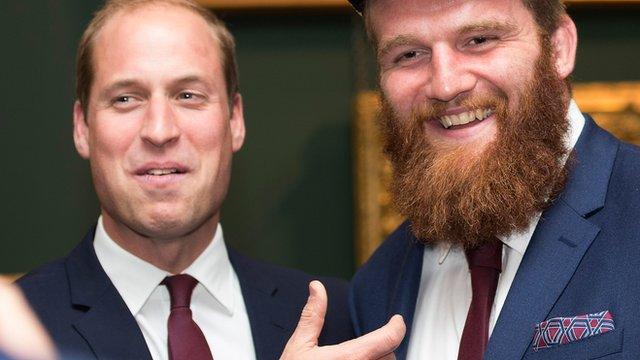 Prince William and Jake Ball