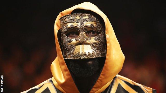 Deontay Wilder is a mask before his first fight against Luis Ortiz