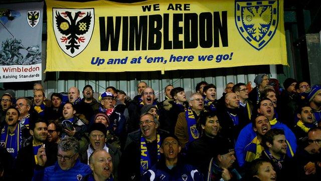 AFC Wimbledon fans