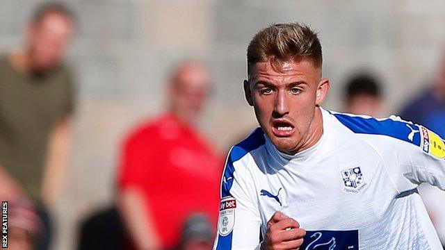 Harvey Gilmour has made 17 appearances for Tranmere since joining on loan