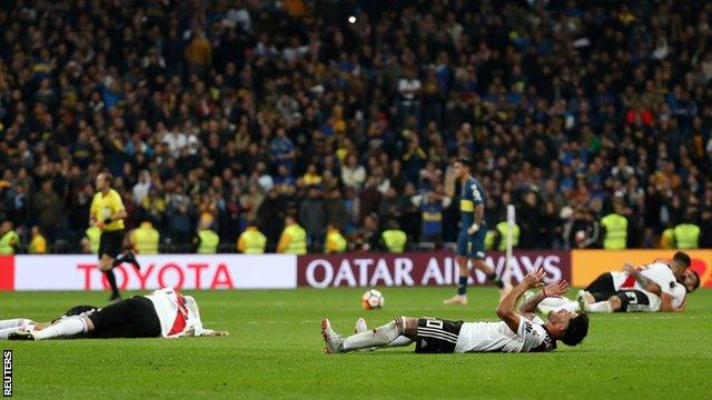 River Plate celebrate victory