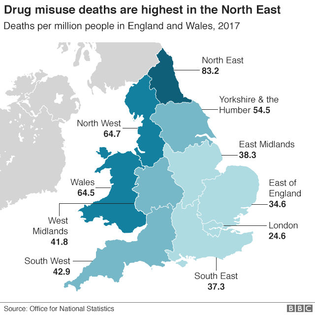 map showing deaths