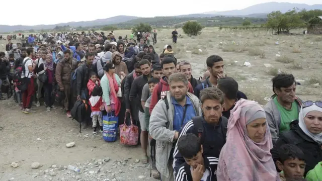 Refugees fleeing Syria