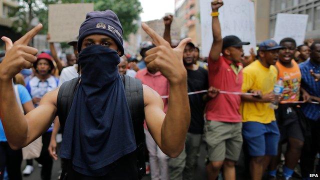 South Africa student protest