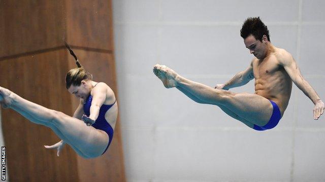 Grace Reid and Tom Daley