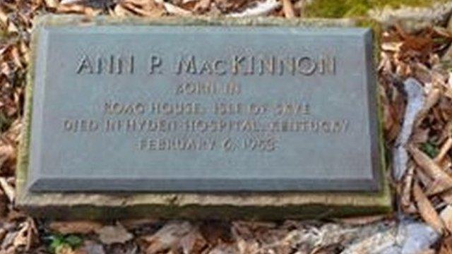 Ann MacKinnon memorial in Kentucky