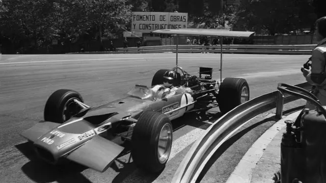 Graham Hill's 1969 Lotus at the Monaco Grand Prix