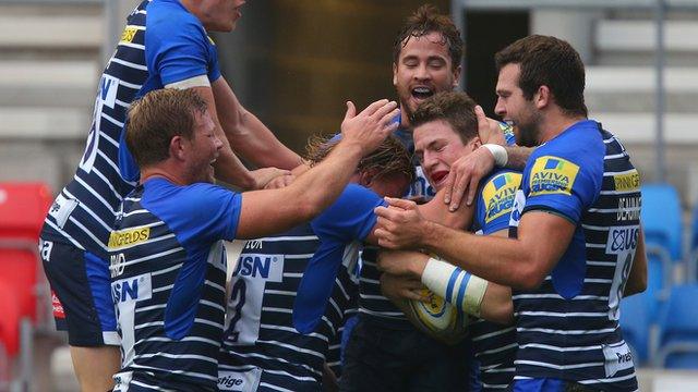 Sale Sharks celebrate