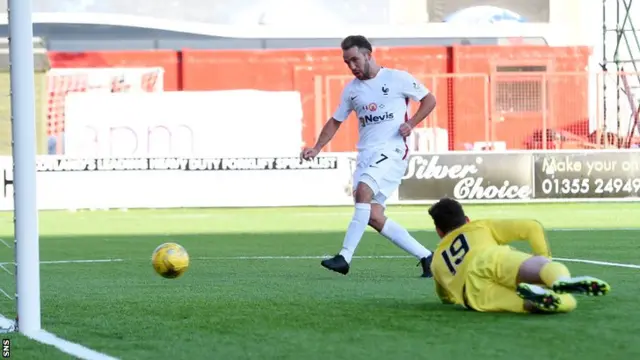 Dougie Imrie equalises for Hamilton