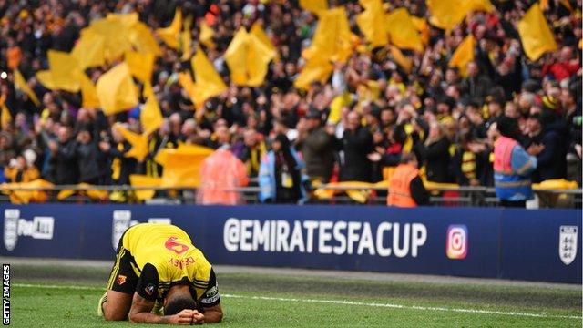 Troy Deeney celebrating