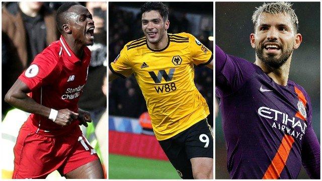 Sadio Mane, Raul Jimenez, Sergio Aguero